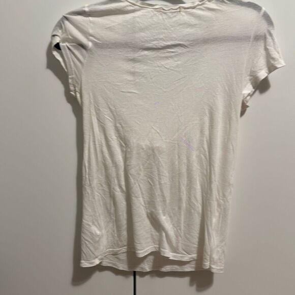 Juicy couture white ruffle top size medium   Vintage! Has small pin hole in the - Picture 4 of 9